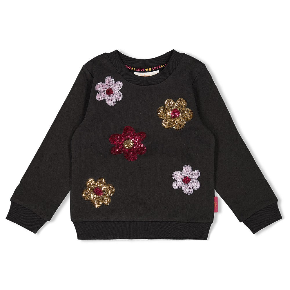 JUBEL Sweatshirt Shine Bright Blumen anthrazit