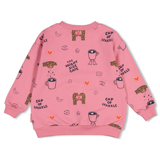 JUBEL Sweatshirt City Chic allover pink