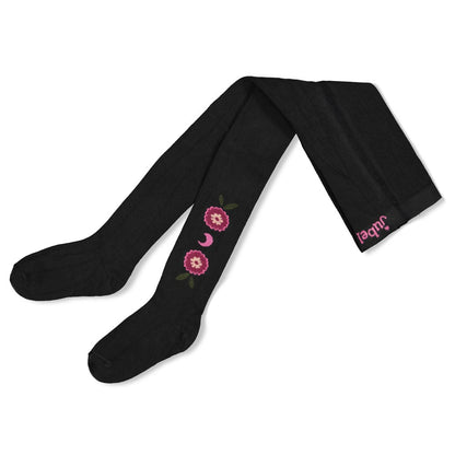 JUBEL Strumpfhose Moon Flowers anthrazit