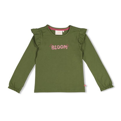 JUBEL Shirt Moon Flowers olive