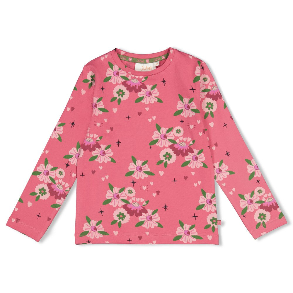 JUBEL Shirt Moon Flowers rosa