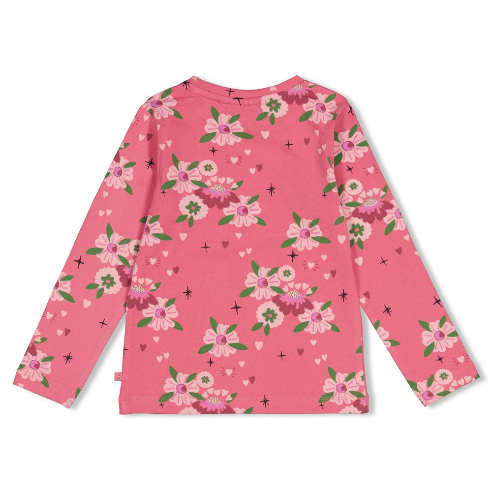 JUBEL Shirt Moon Flowers rosa