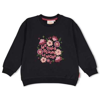JUBEL Sweatshirt Moon Flowers anthrazit