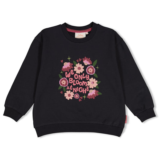 JUBEL Sweatshirt Moon Flowers anthrazit