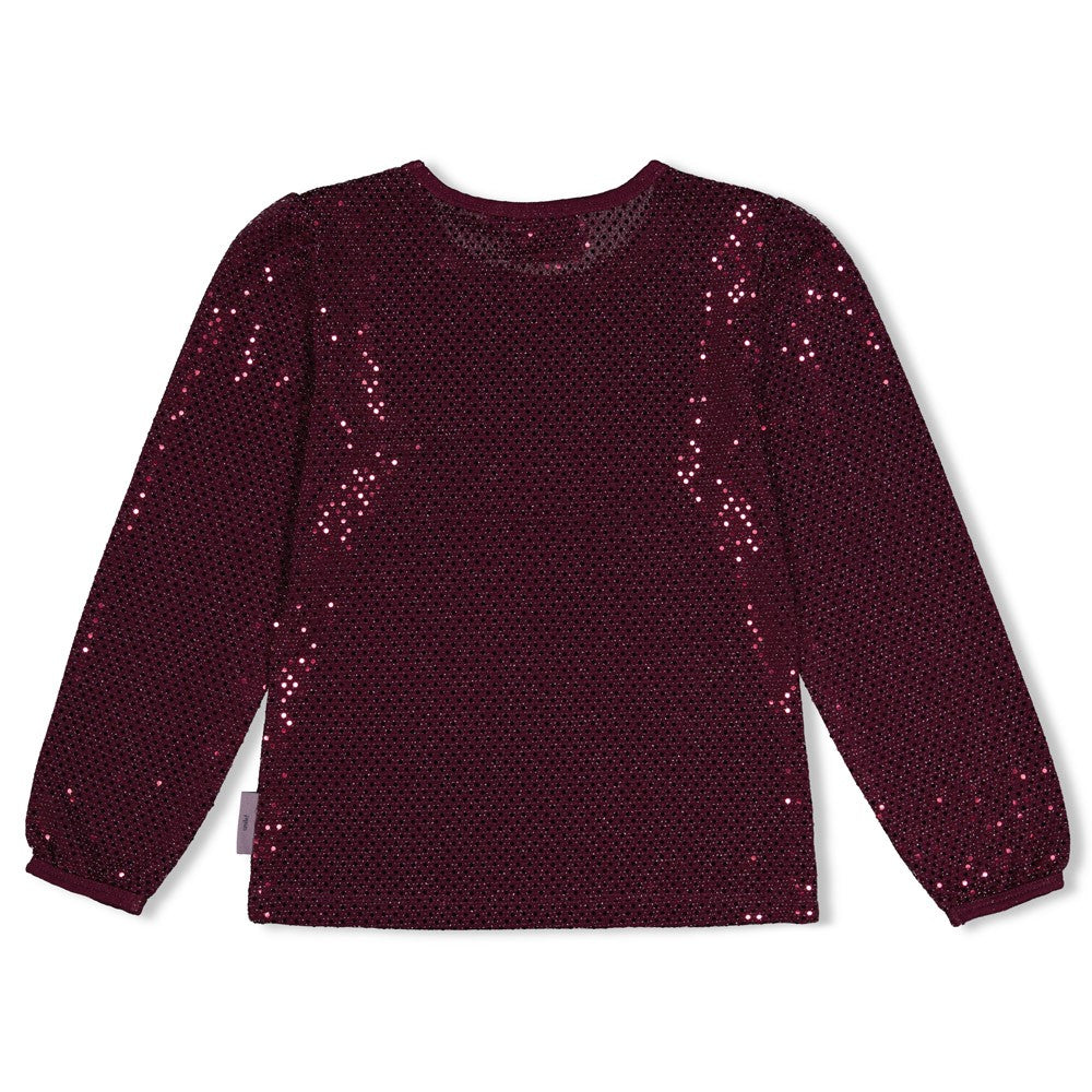 JUBEL Paillettenshirt Daily Princess bordeaux