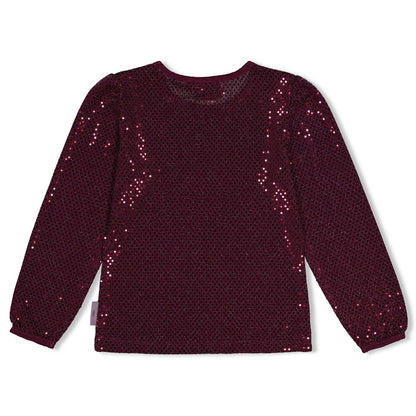 JUBEL Paillettenshirt Daily Princess bordeaux