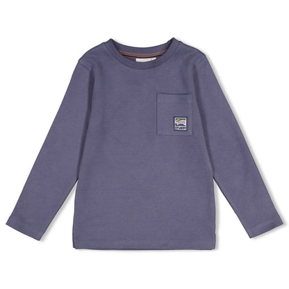 STURDY Shirt Rock the Earth Rückenprint blue