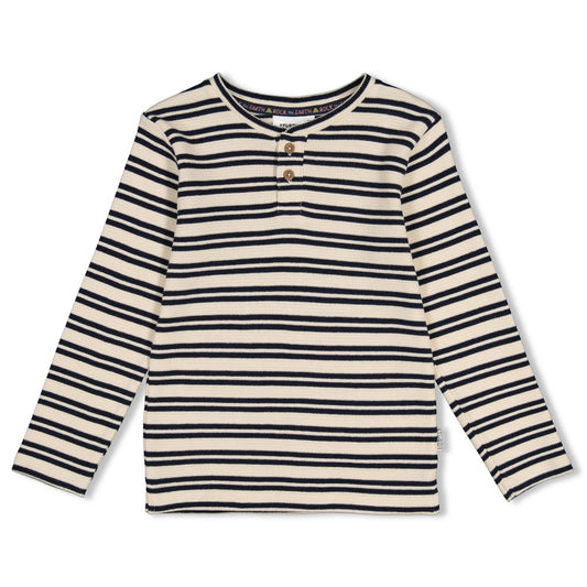 STURDY Shirt Rock the Earth Streifen offwhite