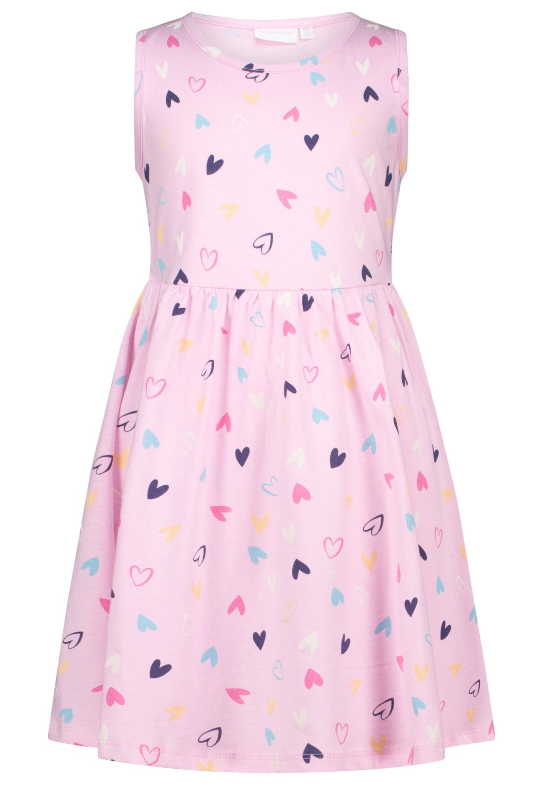 Topo Shirtkleid Herzen allover rosa - Musterteil