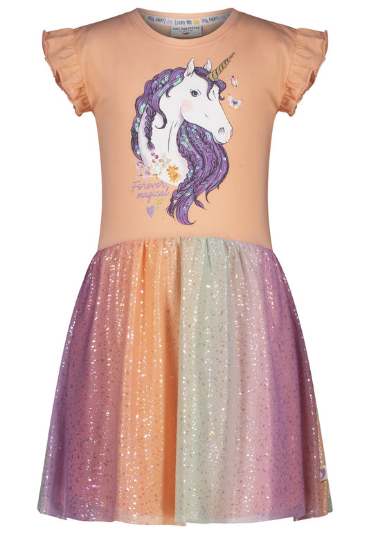 Salt and Pepper Shirtkleid Einhorn peach parfait - Musterteil