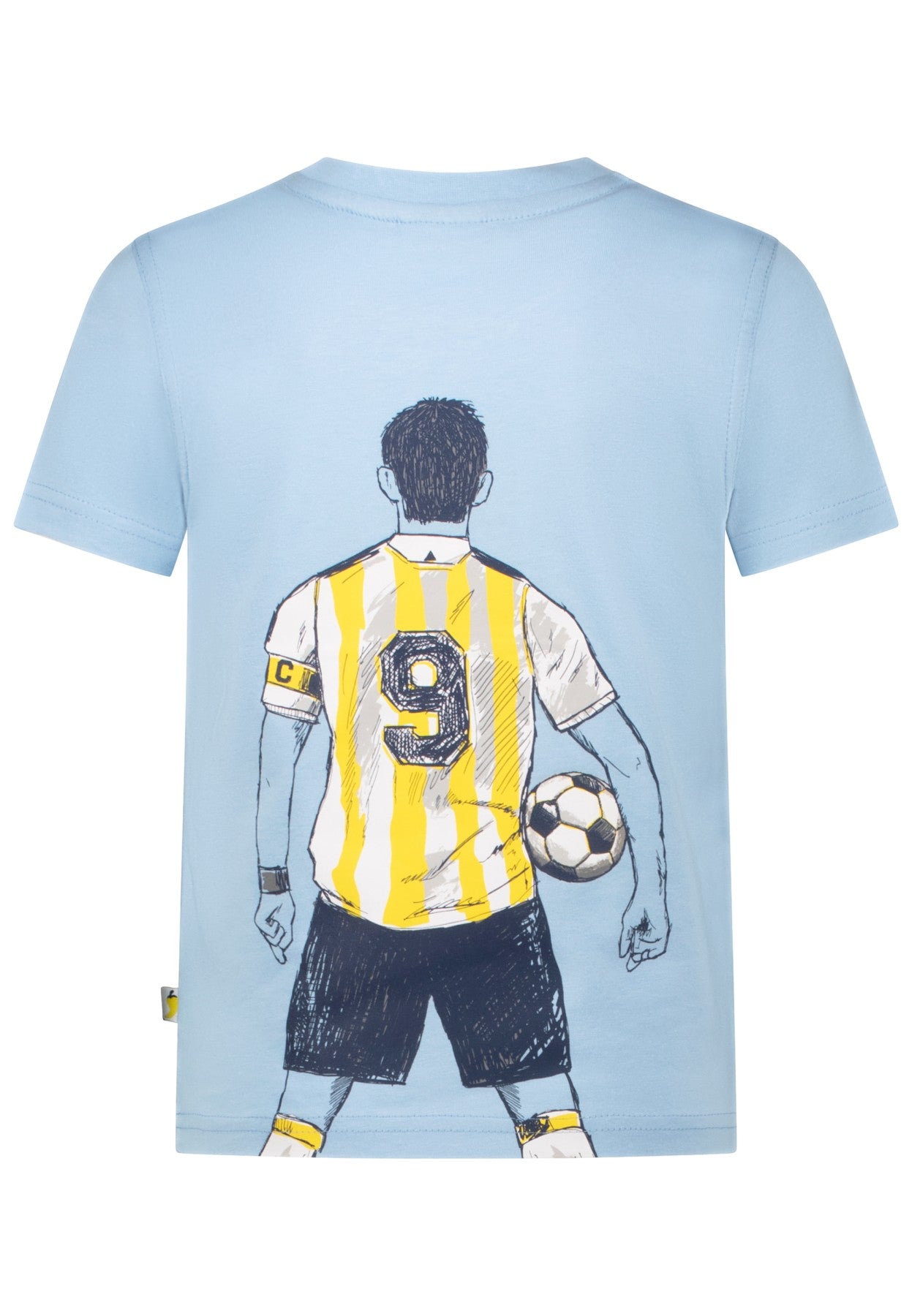 Salt and Pepper T-Shirt Torjäger faded blue - Musterteil