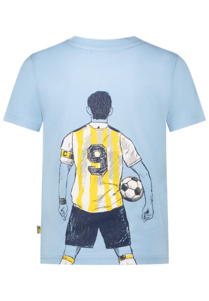 Salt and Pepper T-Shirt Torjäger faded blue - Musterteil
