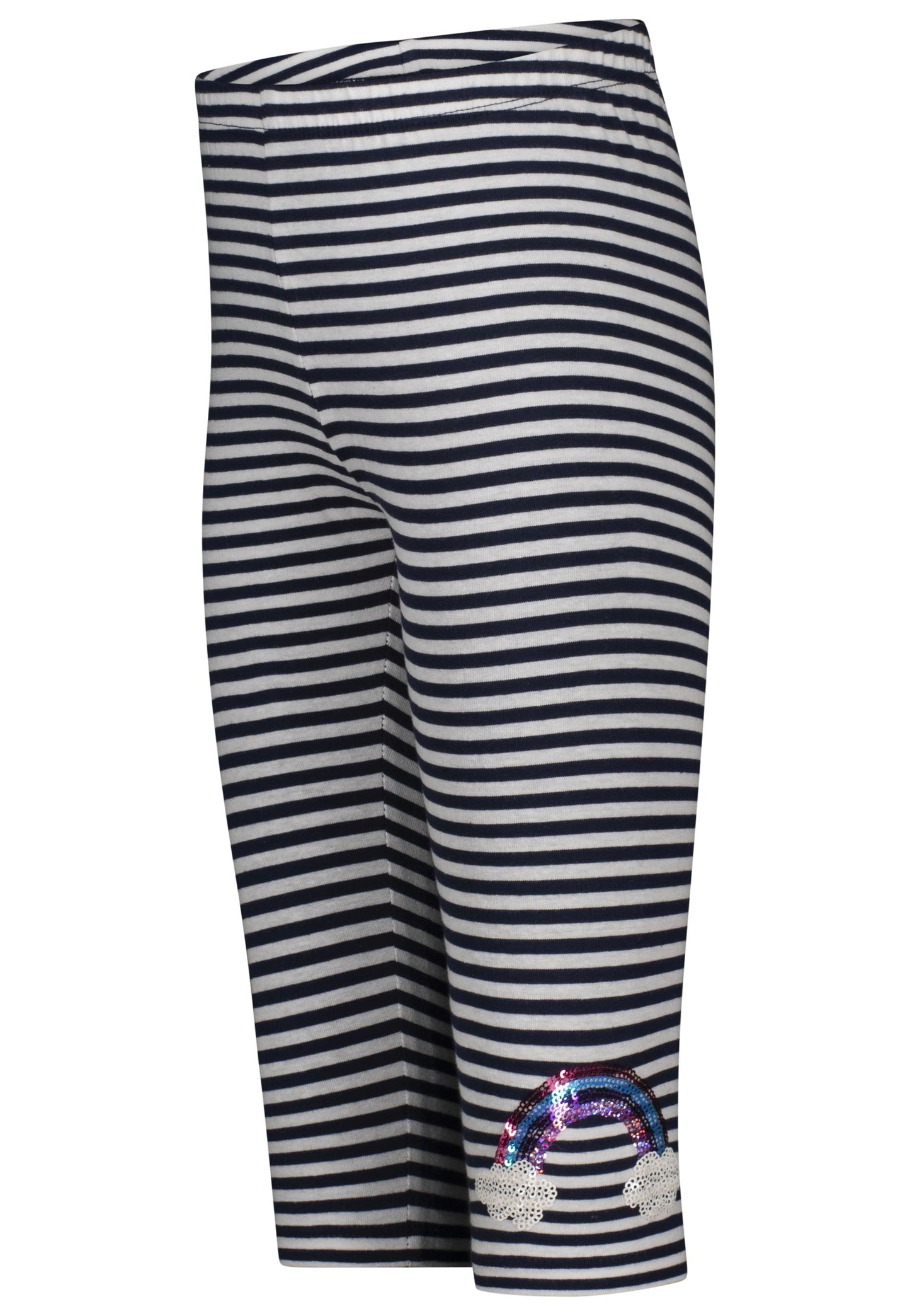 Salt and Pepper Caprilegging Ringel Regenbogen true navy