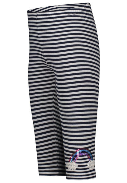 Topo Caprilegging Ringel Regenbogen true navy - Musterteil