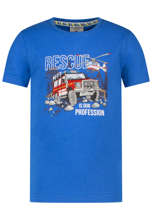 Salt and Pepper T-Shirt Feuerwehr Rescue cobalt blue