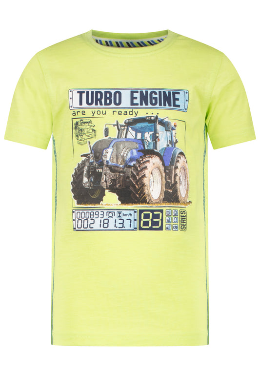 Salt and Pepper T-Shirt Traktor Turbo yellow