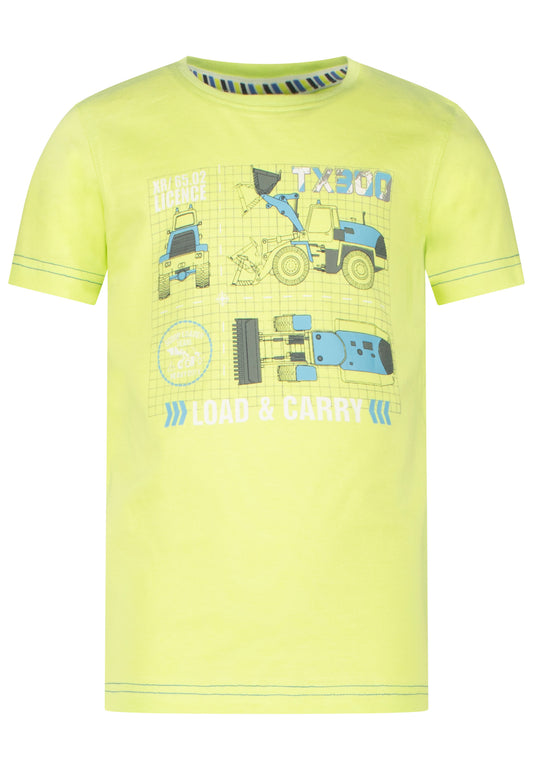 Salt and Pepper T-Shirt Baustelle Load & Carry yellow