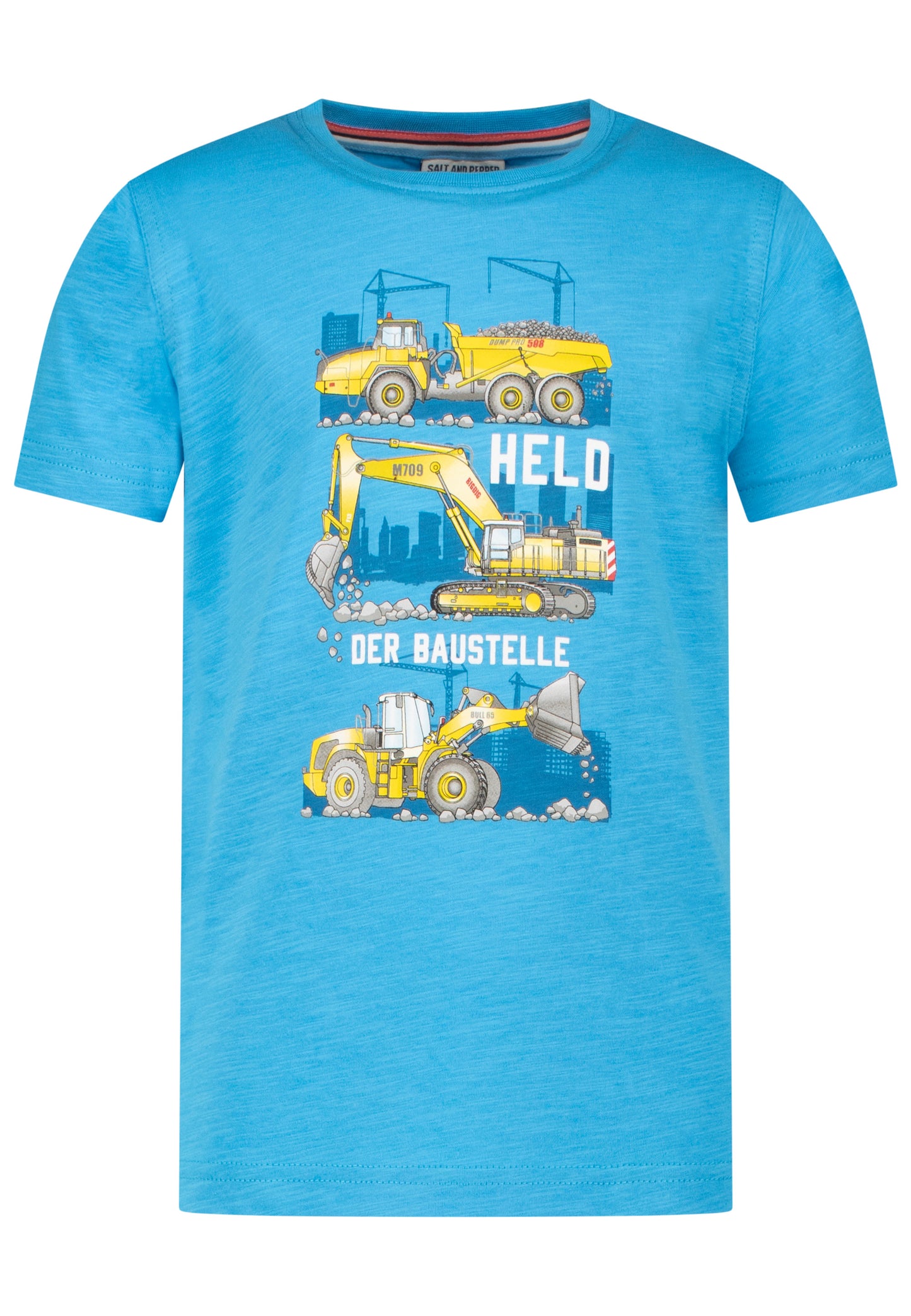 Salt and Pepper T-Shirt Baustelle Held hawaii blue