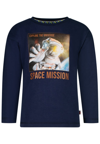 Salt and Pepper Shirt Space Mission true navy