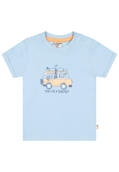 Salt and Pepper T-Shirt Roadtrip air blue