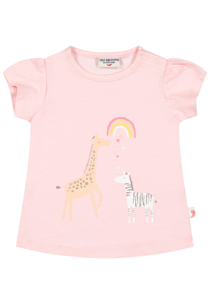 Salt and Pepper T-Shirt Giraffen rose