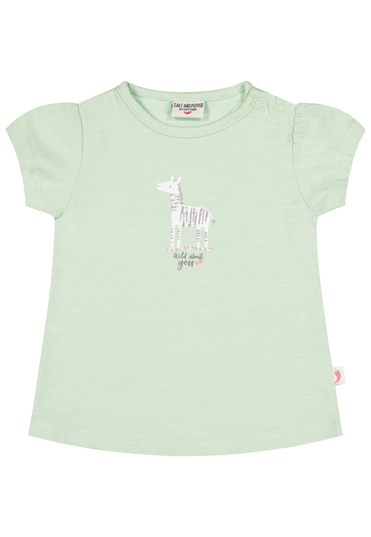 Salt and Pepper T-Shirt Giraffe past green